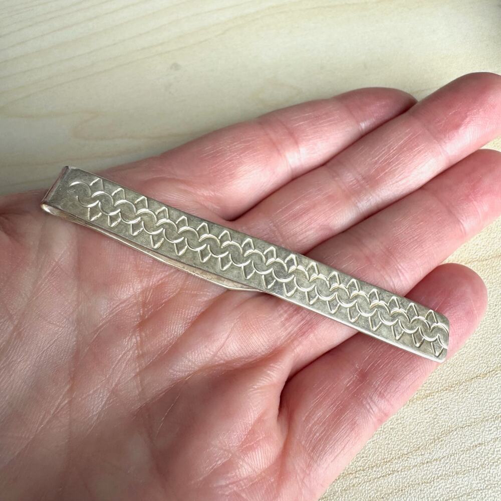 Vintage TAXCO Sterling Silver Tie Clip
